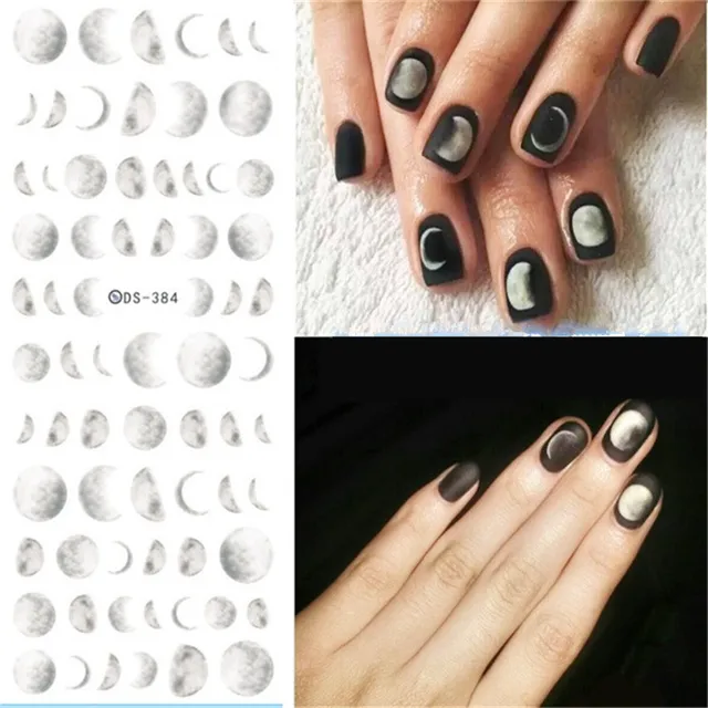 1 Sheet Grant Moon Nail Sticker Water Decals Decorations 1 Sheet Grant Moon Nail Sticker Water Decals Decorations Plastic Nails Transfer Art