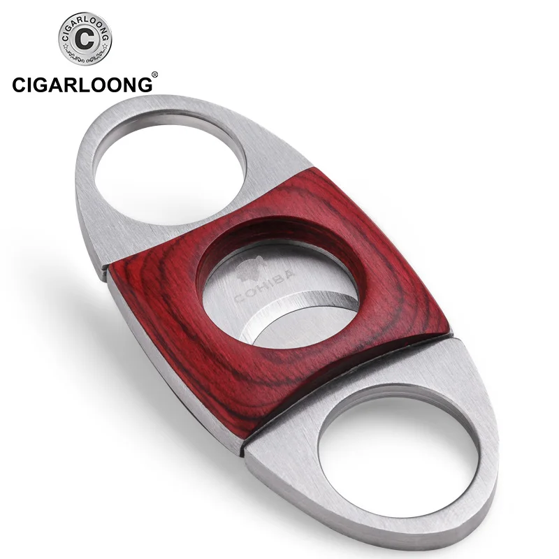 

CIGARLOONG New Arrival COHIBA Factory Price Portable Cigar Cutter Stainless Steel Travel Cigar Cutter CL-012UC