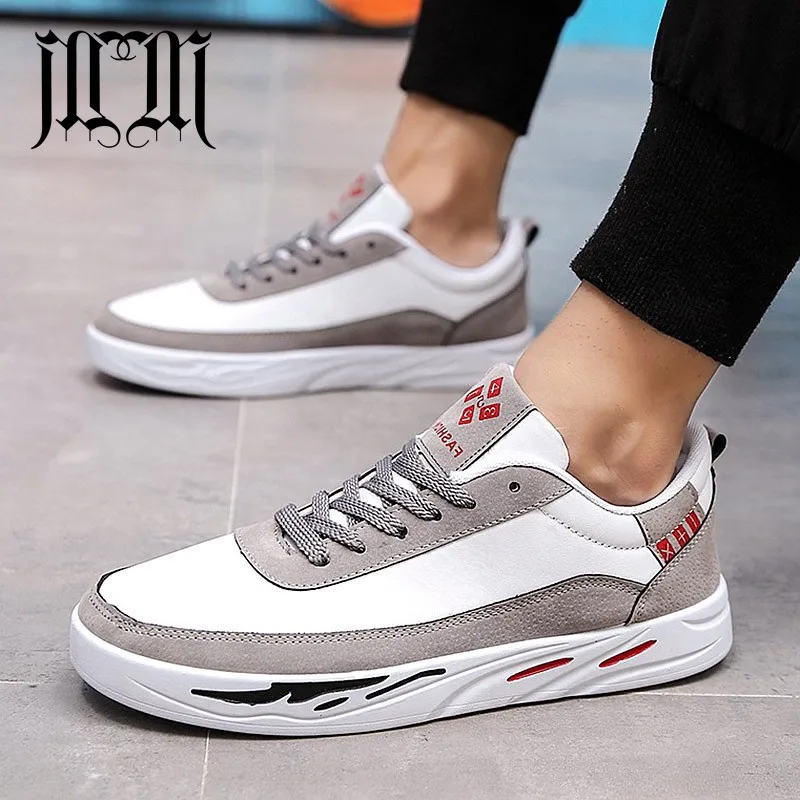 

MUMUELI Black White Gray New Designer Casual Breathable Shoes Men High Quality Fashion Luxury Flat Adult Brand Sneakers GT006