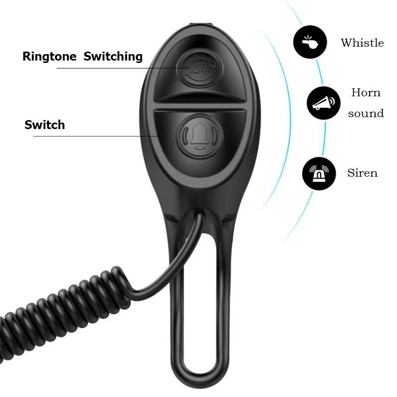 Bicycle Bell USB Charging Bike Horns 120db Electric Handlebar Ring Bell IP65 Waterproof 3 Modes Safety Cycling Loud Horn PA0106 (14)