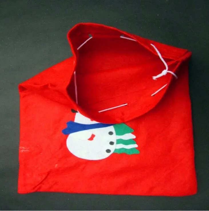 Случайный тип 12 шт K15053 Санта Клаус рюкзак нетканый Рождественский Подарочный мешок красивый Рождественский орнамент на Рождество украшения