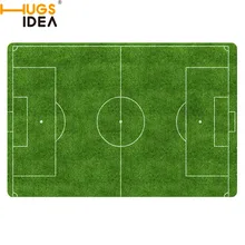 HUGSIDEA изготовленный на заказ; футбольной тематики ковровое покрытие Нескользящие стойкие Коврики Спальня Пол Дверной Коврик Зеленый корт Desgin забавные ковры улеть Кот коврики