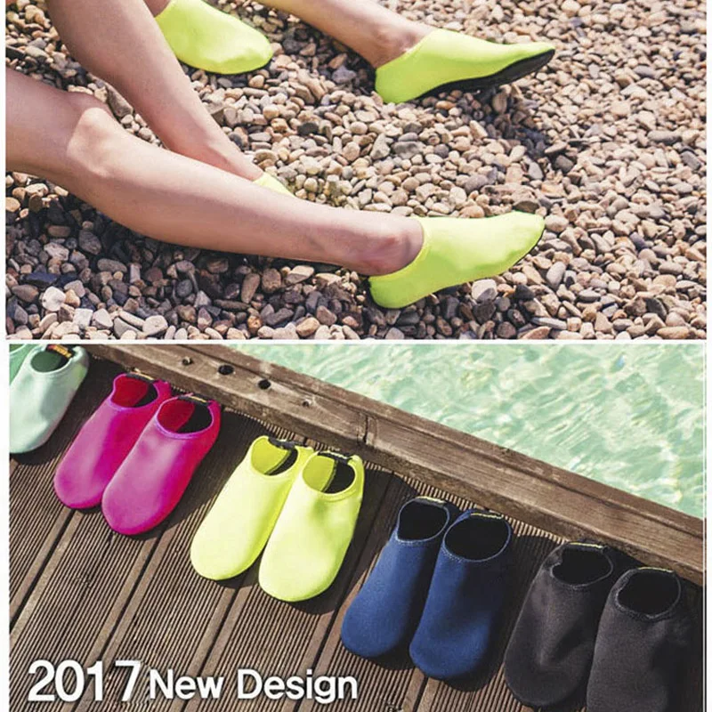 

Hisea 0.5mm Neoprene Non-slip Swimming Diving Rafting Adults Women Men Surfing Beach Shoes aqua sand beach socks neoprensocken