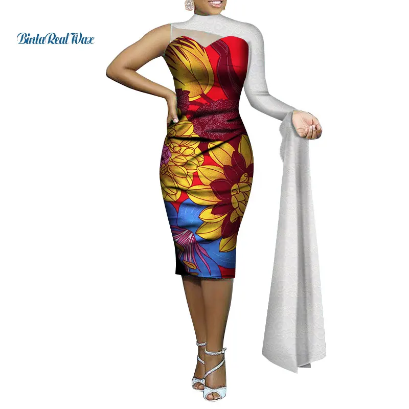 african print dresses with lace