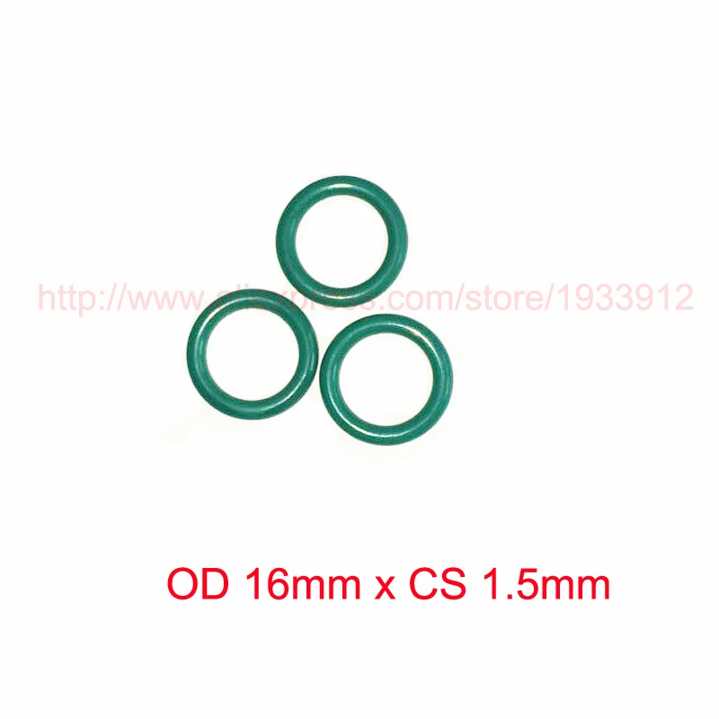 

OD 16mm x CS 1.5mm fkm viton rubber o type o-ring cord oring o ring seal