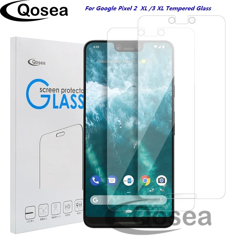 Qosea 10 Pcs Screen Protector Tempered Glass For Google Pixel 3 XL Protective 9H Ultra-thin Clear 2 Film | Мобильные телефоны и