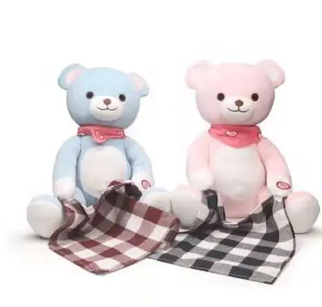 Новые креативные персонажи из мультфильмов Kawaii моделирование peekaboo медведь плюшевые мягкие животные модные плюшевые игрушки Дети Рождественский подарок - Цвет: Blue