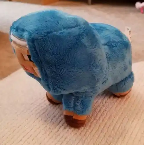 minecraft blue sheep plush