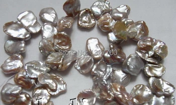 

Miss0036 14x15-15x20mm Natural Purple Reborn Keshi Pearl