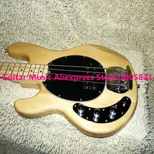 Бас гитары натуральные 4 струны, левосторонняя электрическая бас кленовый гриф OEM дешево