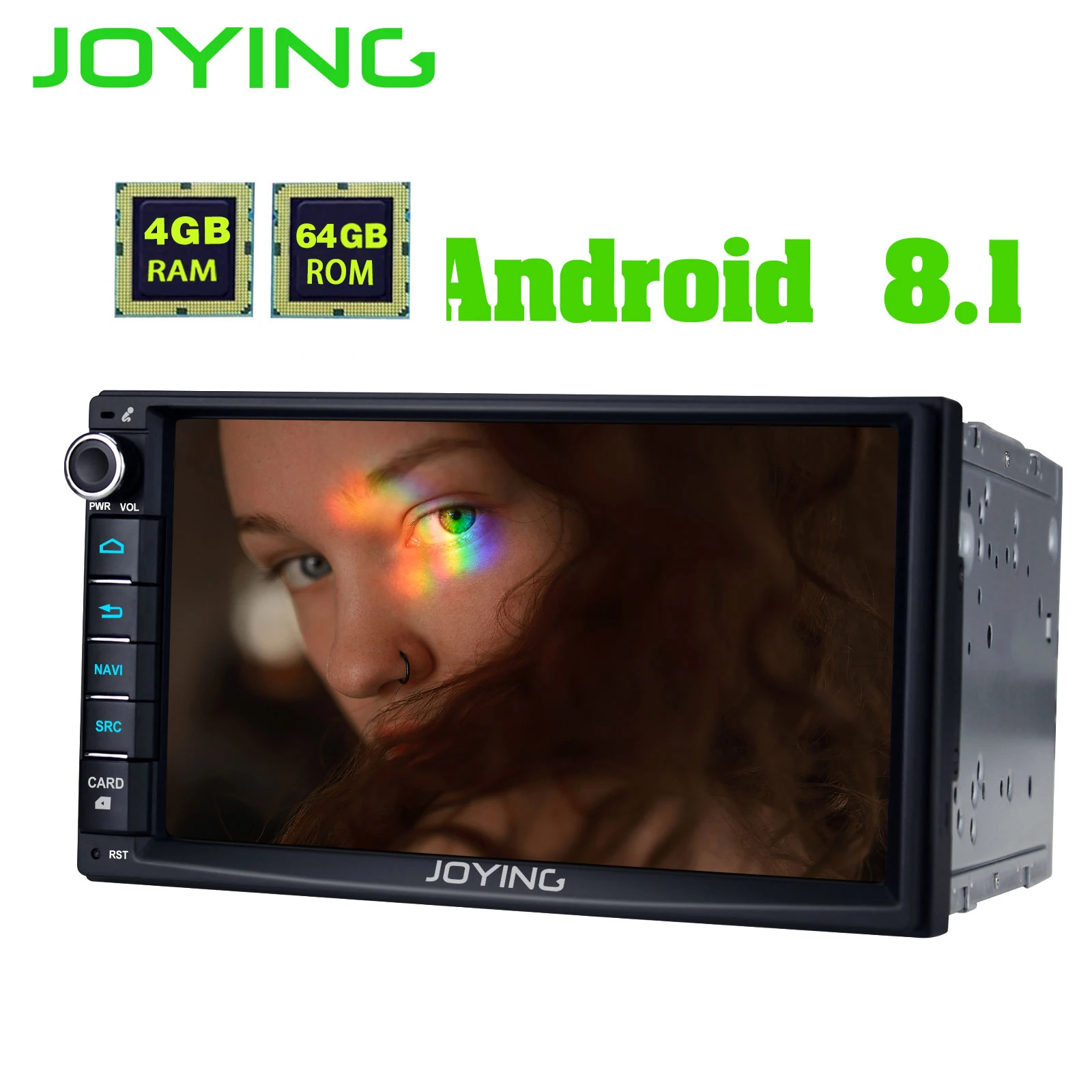 Best JOYING 2 din car radio autoradio universal 4GB+64GB GPS support SIM Card Android 8.1 Octa Core 7inch HD screen DSP WIFIfor Honda 4