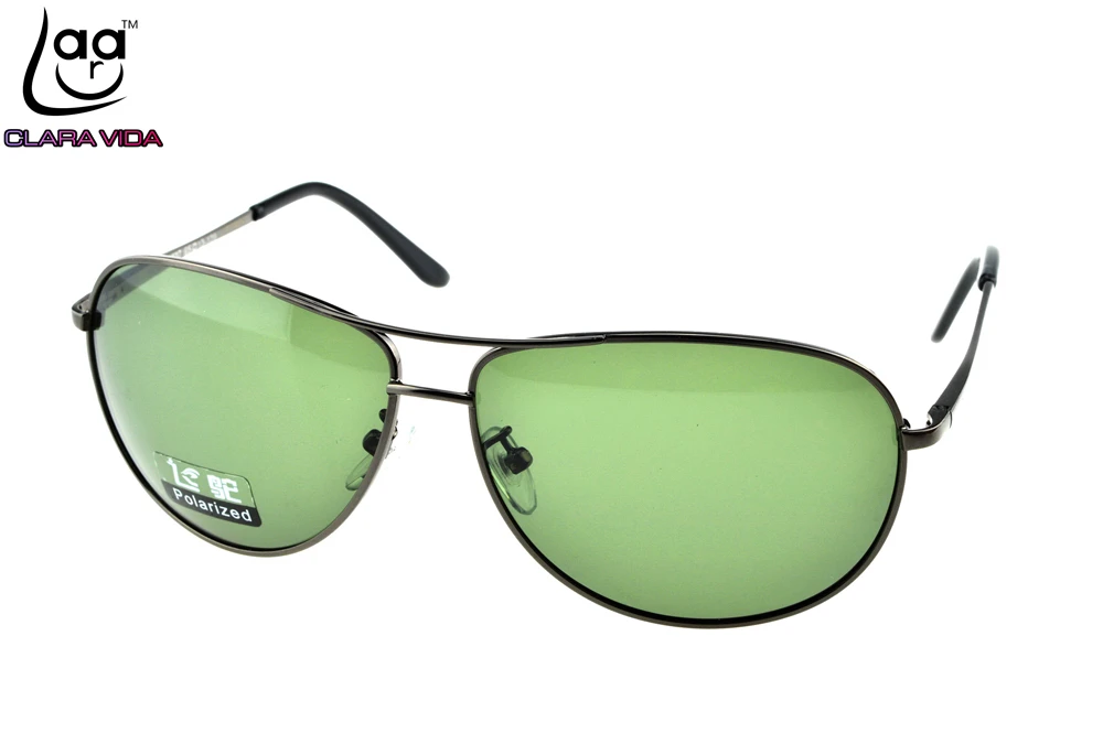 Мужские солнцезащитные очки Oculos Masculino Clara Vida усиленный двойной мост TAC