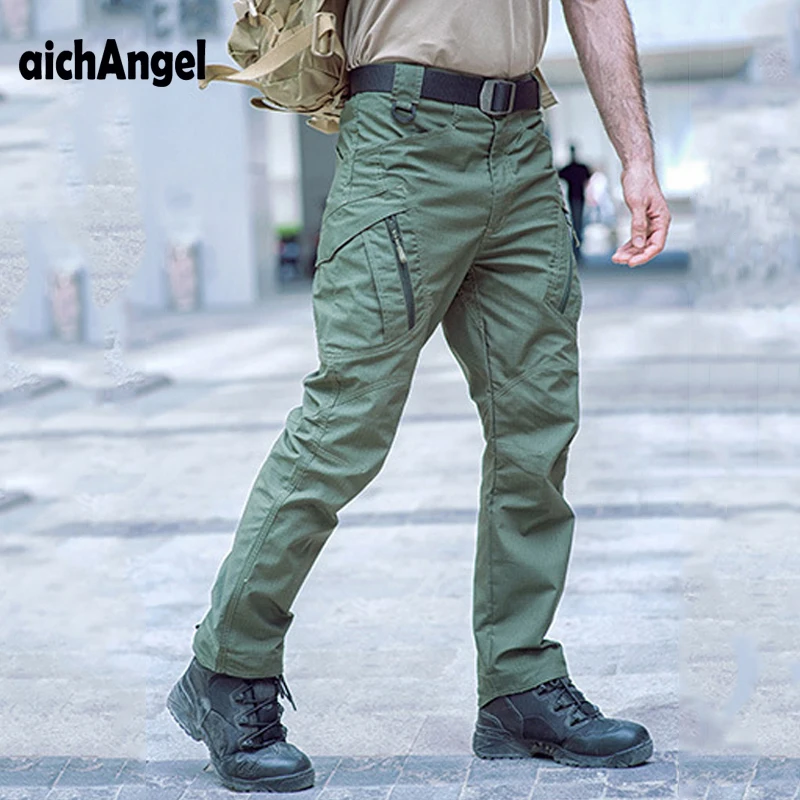 

City Tactical Waterproof Army Cargo Pants Men Rip-Stop SWAT Combat Military Pants Upgraded Cargo Pant X9 US Special Trouser