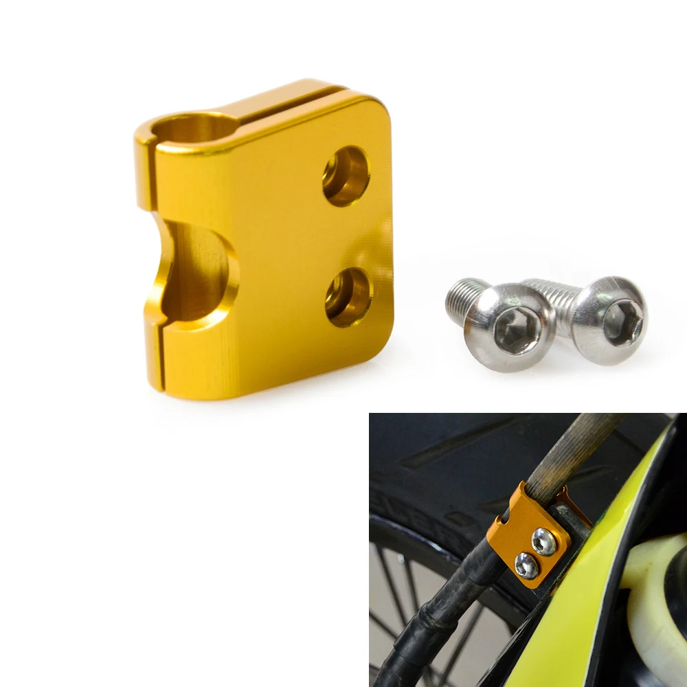 Передний тормозной шланг CNC для Suzuki RM85 RM125 RM250 RMZ250 RMZ450 RMX450Z DRZ400SM|Накладки и