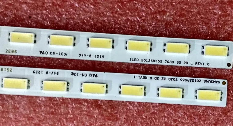 2pcs/lot LED strip SLED SJ011A-R SJ011A-L 2012SRS55 7030 32 2D R L REV1.0 REV1.1 for FQLR550LT01 KDL-55HX850 32LED 347MM