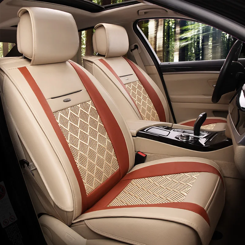 

(Front + Rear) Universal Ice silk car seat covers For Mazda 3 6 CX-5 CX7 323 626 M2 M3 M6 Axela Familia auto accessories