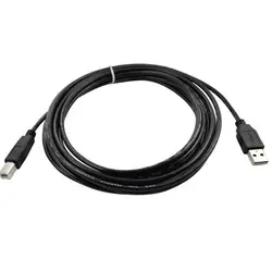 1 м Professional черный USB линии печати 2,0 провода A до B Высокое скорость квадратный рот принтеры сканер кабель-канал привести