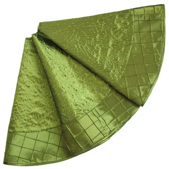Free Shipping Extra Large 50 Faux Silk Christmas Tree Skirt Free Shipping Extra Large 50 Faux Silk Christmas Tree Skirt Elegance Glitter Sparkle Body Pintuck