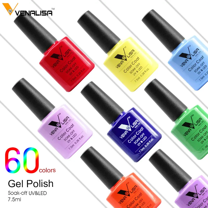 VENALISA Organic Odorless Gel Varnish 60 Color 7.5ml CANNI Nail Art