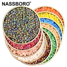 2 мм матовое покрытие сердечные чешские стеклянные бусины для изготовления ювелирных изделий SeedBeads Подвески Kralen рондели разделительные бусины DIY рукоделие Bijoux