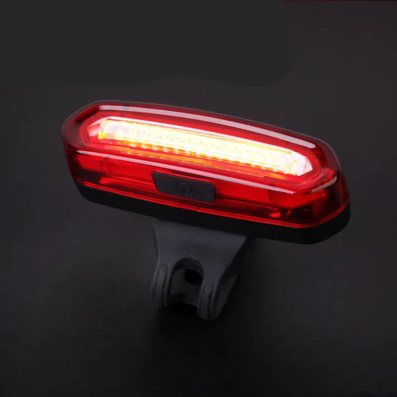Ни один красный светодиодный велосипед светильник USB Перезаряжаемые