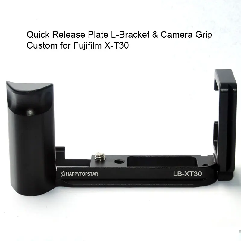 Л Вертикальная Quick Release Plate Камера держатель Кронштейн ручной зажимной штатив для цифровой камеры FUJIFILM FUJI X-T30 XT30 Arca Swiss RRS kirk Markins