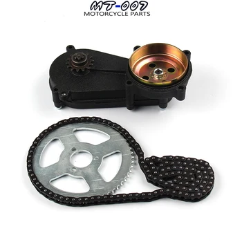 

47cc 49cc pocket bike liya front gearbox transmission gear box mini moto atv with t8f chain and Chain plate 2 stroke engine part