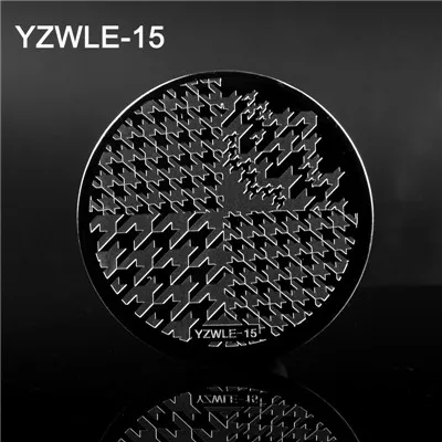 1 шт. 30 дизайнов доступны YZWLE штамповка пластины кружева отрицательное пространство листья цветы дизайн ногтей шаблон инструменты аксессуары - Цвет: 15