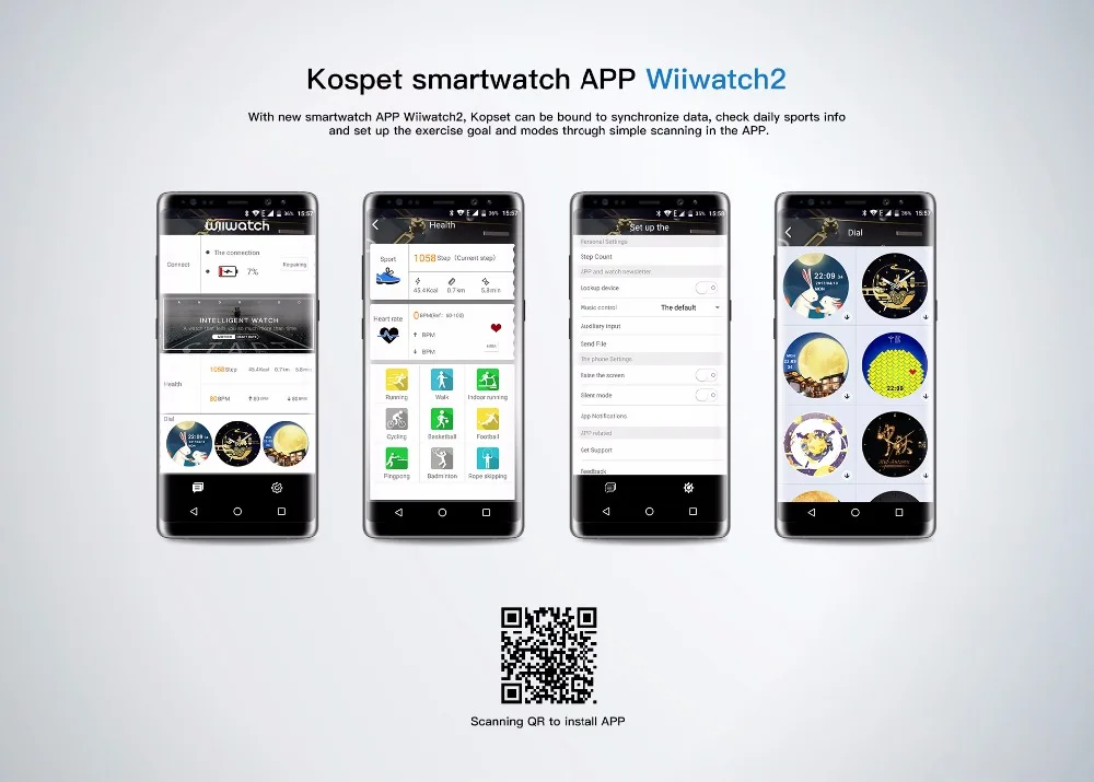 montre intelligente Android 7.1 Smartwatch