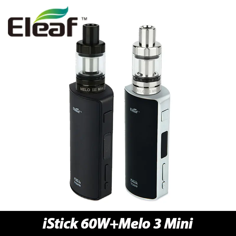  Original 60W Eleaf istick with Melo 3 Mini Atomizer 2ml Capacity Electronic Cigarette Temp Control Mod istick 60W 