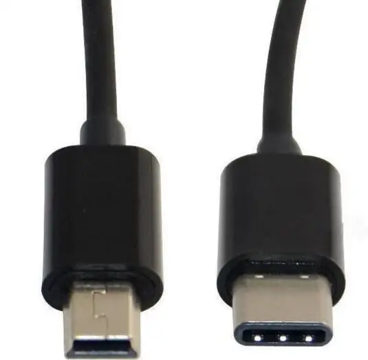 100 шт./лот) 25 см USB 3,1 type c USB-C USB3.1 type-c Male to Mini USB 2,0 MINI 5 pin 5pin Male Кабель питания для синхронизации данных