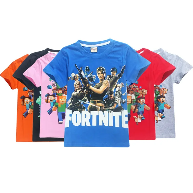 Roblox Fortnite New 2018 Summer Pure Cotton Boys Girls Children Top - roblox fortnite new 2018 summer pure cotton boys girls children top short sleeve t shirts minecraft cartoon pattern moana