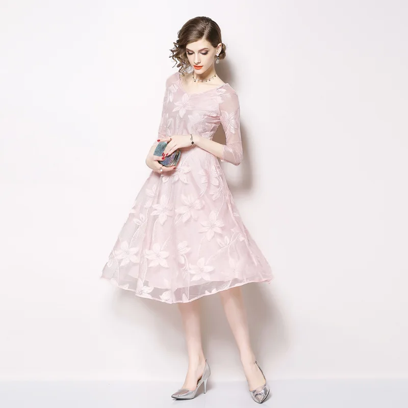 Осень для женщин миди платье vestidos mujer 2018 роковой женские офисные вечерние Roupas