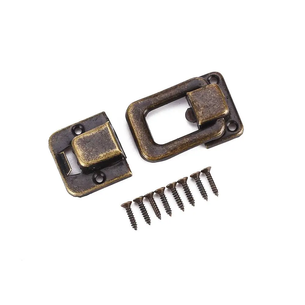 

Hasp Rivet Jewelry/Wine Box Wooden Case Lock Catch Toggle Rivet Buckle Latch