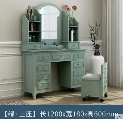 American Solid Wood Dressing Table Bedroom With Mirror Combination Makeup Table Multifunctional Storage Storage Makeup Table Dressers Aliexpress