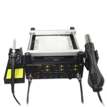 863 3 в 1 Dightal ремонт Gombe BGA паяльная станция электрическая паяльная станция подогрева Горячая Тепловая пушка