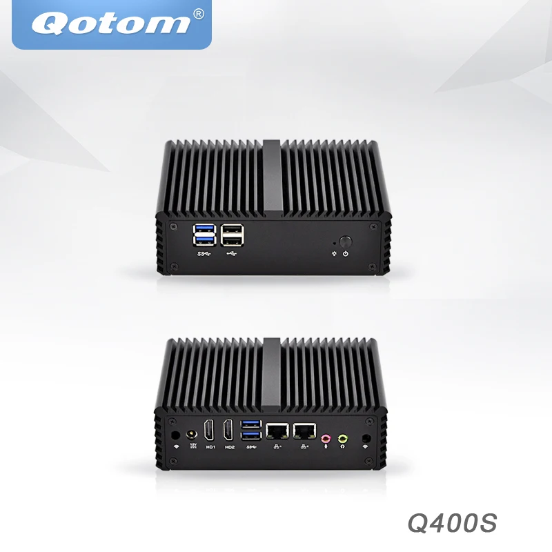 Qotom Mini Pc Intel Core I3 I5 Micro Pc Industriale Sistema Barebone Dual Core Dual Lan Opnfsense Mini Computer Desktop X86