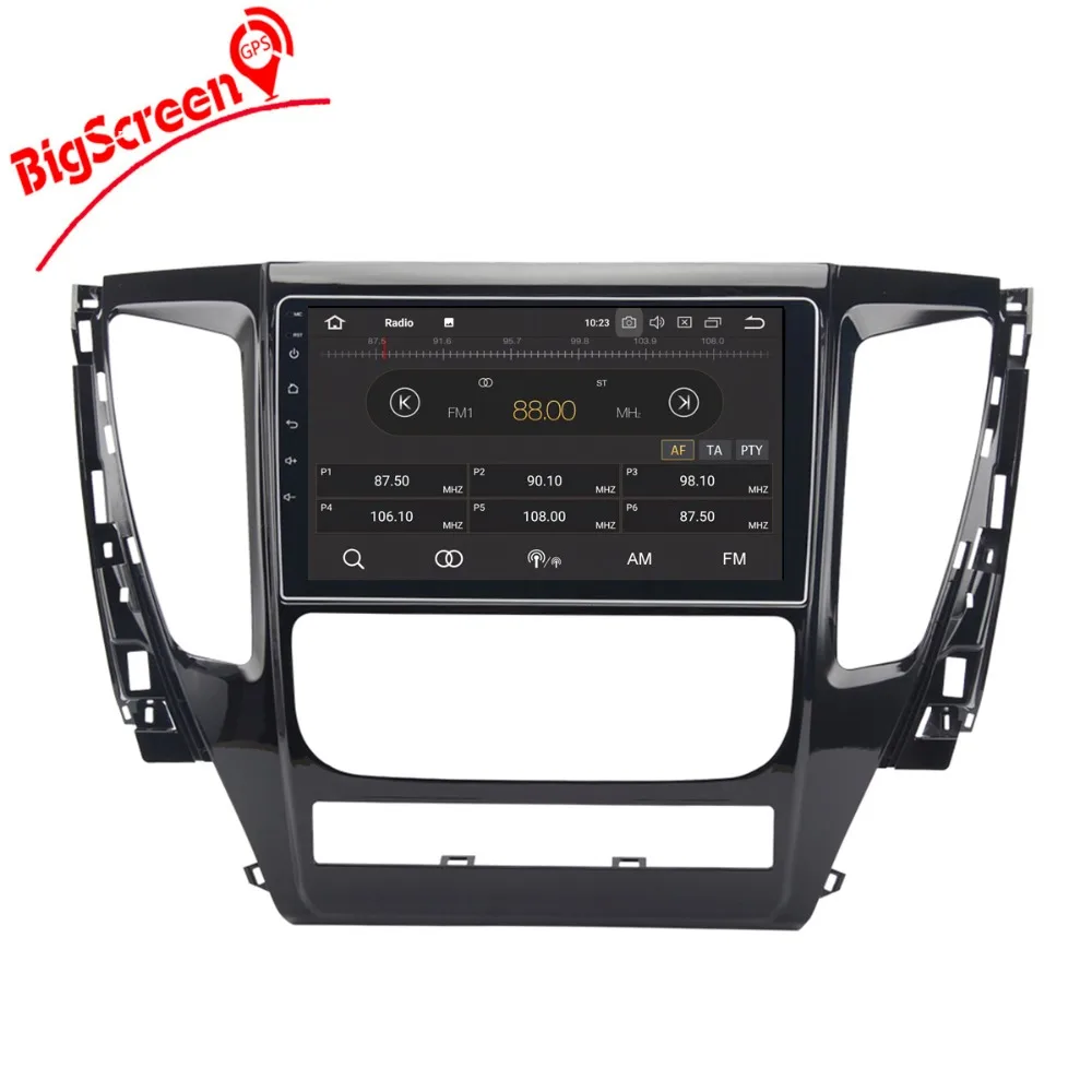 Discount Newest Android 8.0 Eight Core Car DVD Player GPS Navigation For Misubishi Pajero 2016 2017 2018 Multimedia Satnav Headunit Radio 2