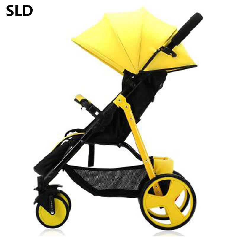 SLD cochecito de bebé diseño científico pliegues fácilmente y convenientemente 0-3 años, 7 kg capacidad de 25 kg marco de acero de ruedas de EVA - 1