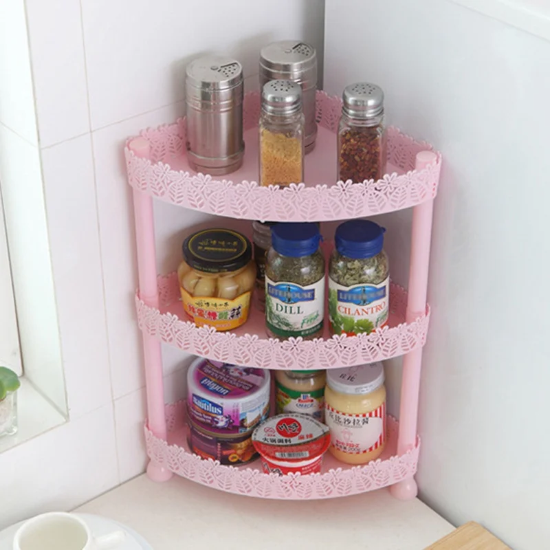 3 Layers Multifunction Desk Storage Shelf Kitchen Bathroom Holder Flower Rack | Дом и сад