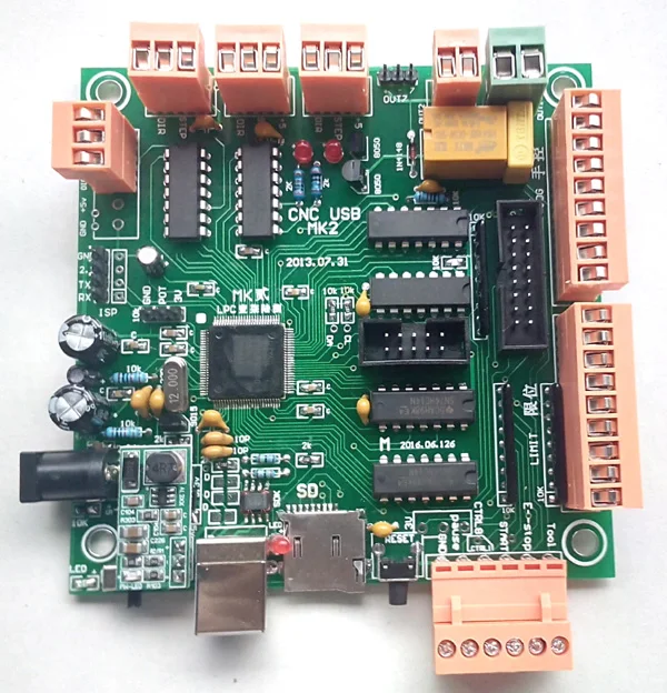MK2 4 оси USB контроллер ЧПУ Интерфейс доска CNCUSB заменить MACH3 для шагового