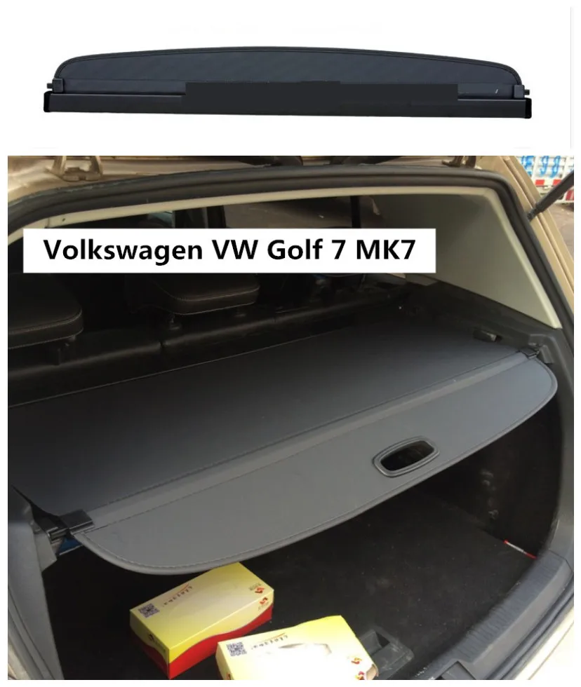 #Special Offers For Volkswagen VW Golf 7 MK7 2014-2018 Rear Trunk Cargo Cover Security Shield Screen shade High Qualit Car Accessories