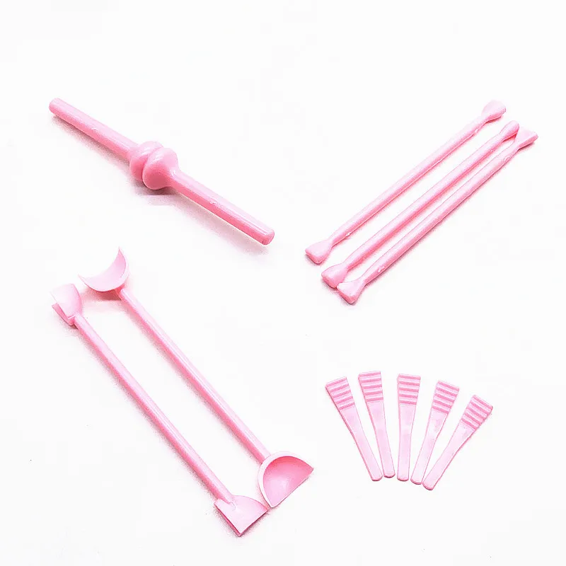 11PcsSet Fondant Cake Carving Tools Eye Mold Tool Sugarcraft Plastic Fondant Cutter Cake Decor Mould Wrinkle Printing Mould4