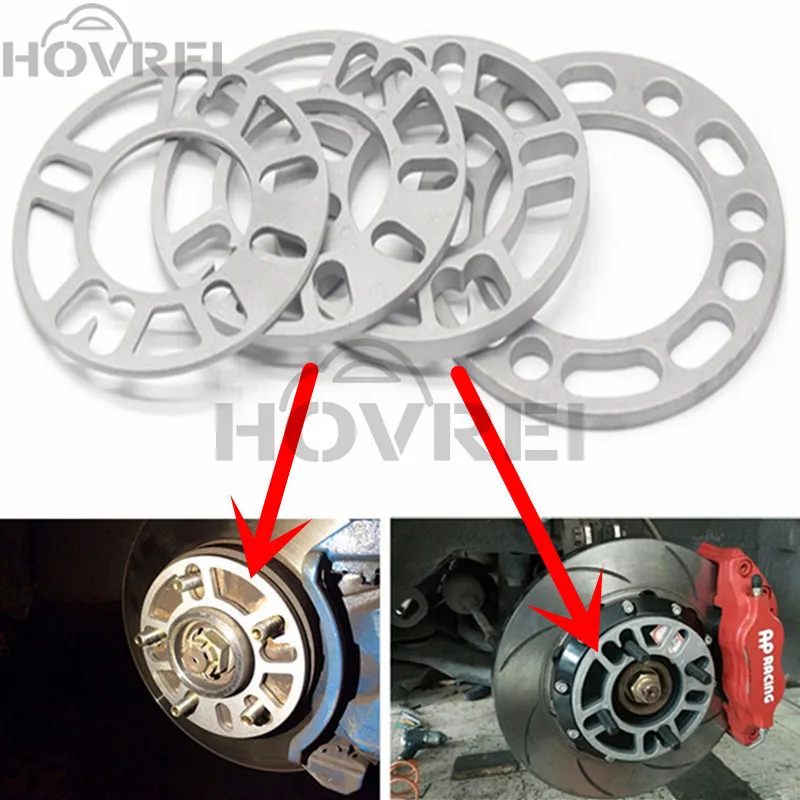 

1PAIR Auto Wheel Spacer Gasket 5 hole 8mm Wheel Spacer Gasket for Auto Vehicle
