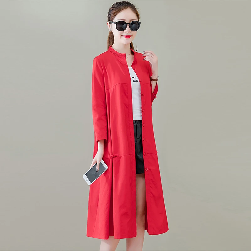 

2019 Autumn New High Fashion Brand Woman Classic Single-breasted Trench Coat Waterproof Raincoat Business Outerwear