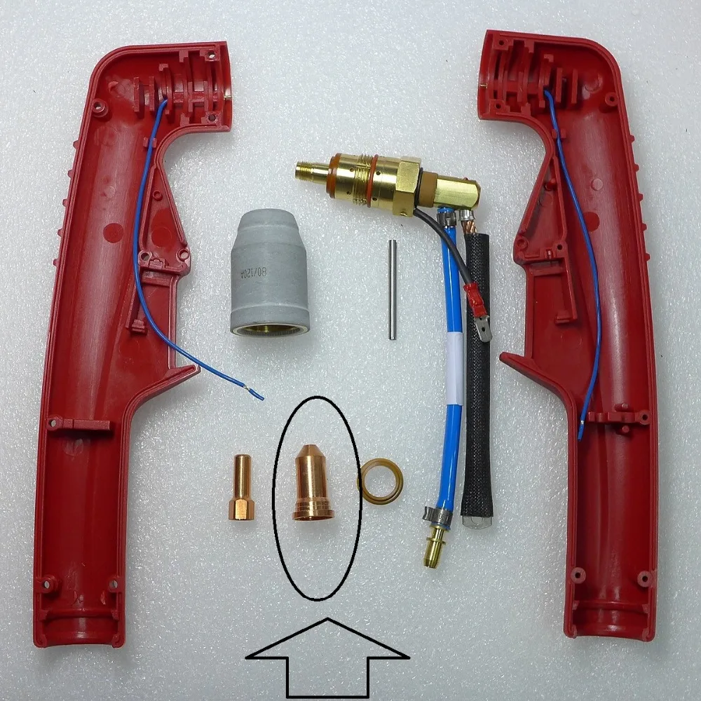 51248,14 51248,15 51248,16 PT100 IPT-100 плазменной резки факел наконечник 10 шт. подходит FUBAG P100