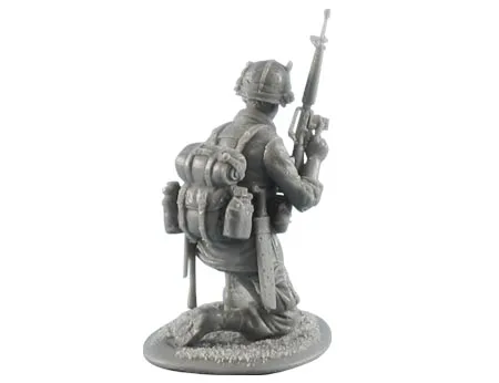 1/35 масштаб неокрашенные полимерные фигурки США 25 й дивизии стрелы на коленях с M 16