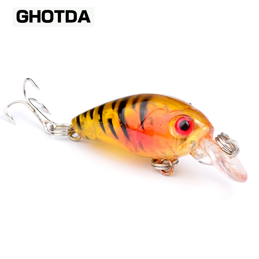 

1PC Top Plastic Crank Lure 4.03g Bass Baits Fishing Lure 10# Hook Crank Fishing Lure Bait Fishing Tackle