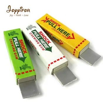 

Safety Tricky Funny Joke Toys Electric Shock Shocking funny Pull Head Chewing gum Gags & Practical School to Kids Friends