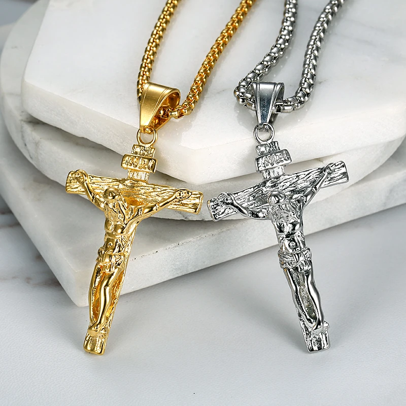 Collier croix de jésus femme Clearance